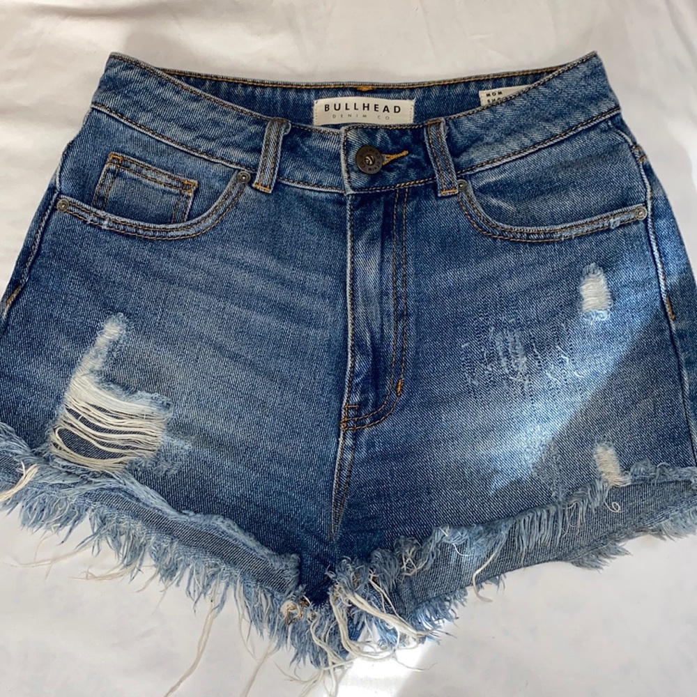 High Waist Denim Shorts